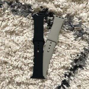 SOLD!!   Grey & Black 42mm Apple Watch Bands